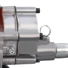 Tree drilling machine coupling detail